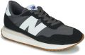 New Balance Zwarte Bimateriaal Sneakers met Groot Logo Black Heren - Zwart