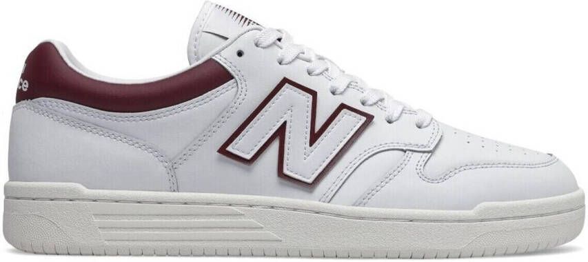 New Balance 480 Basketball Schoenen white burgundy maat: 36 beschikbare maaten:36 38 39.5 40.5 - Foto 3