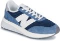 New Balance 370 Sneakers Blauw Mesh Synthetisch - Blauw