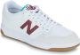 New Balance Klassiek 480 Laag Wit & Bourgondië Multicolor - Thumbnail 2