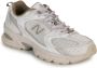 New Balance Witte Beige Sneakers Veters Rubberen Zool White Dames - Thumbnail 4