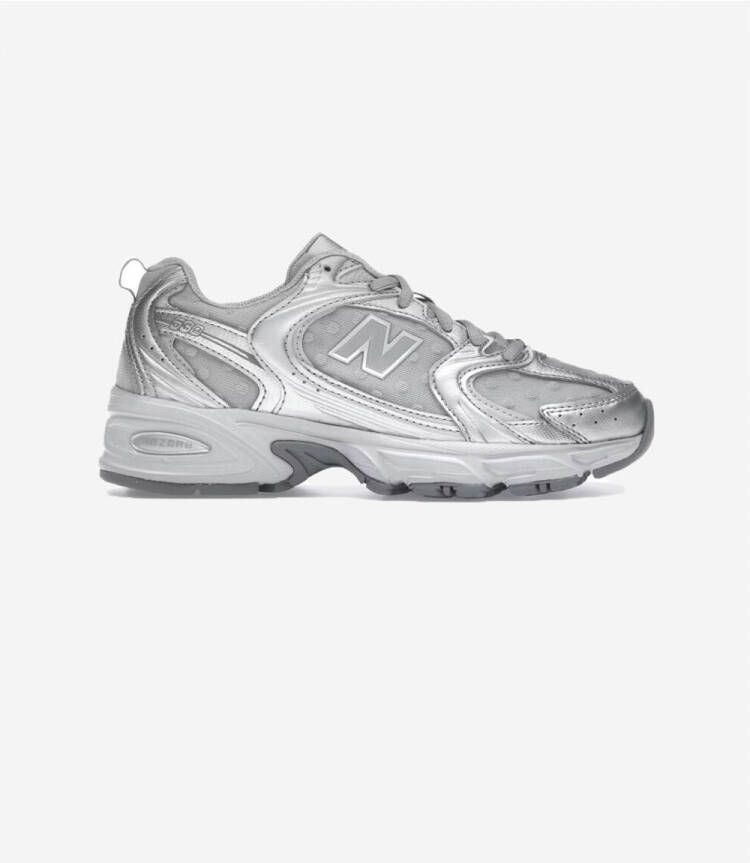 New Balance Lage Sneakers 530 Silver Metallic Raincloud Polka Dots