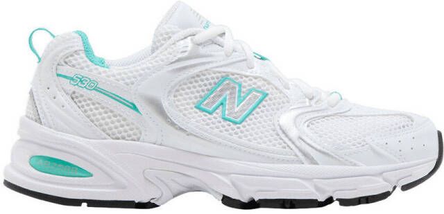 New Balance Lage Sneakers 530 White Teal