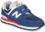 New Balance 574 sneakers donkerblauw wit rood - Thumbnail 5