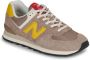 New Balance 574 sneakers bruin geel - Thumbnail 2