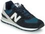 New Balance 574 sneakers donkerblauw lichtgrijs - Thumbnail 2