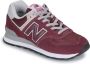 New Balance Bordeaux 574 Suède Sneaker Red - Thumbnail 2