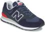 New Balance Classic 574 Heren Sneakers Sportschoenen schoenen Navy Blauw ML574EAE - Thumbnail 4