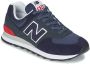 New Balance Classic 574 Heren Sneakers Sportschoenen schoenen Navy Blauw ML574EAE - Thumbnail 3
