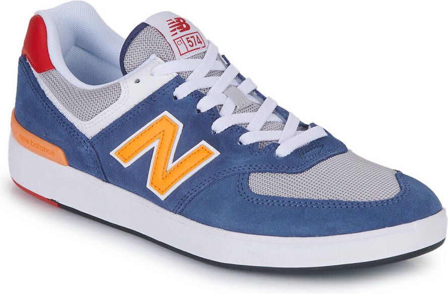 New Balance 574 Sneakers Veelzijdig ontwerp met mesh en suède overlays Blue Heren