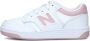 New Balance 480 V1 sneakers wit zwart Jongens Meisjes Imitatieleer Meerkleurig 33.5 - Thumbnail 5