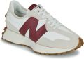 New Balance 327 Moonbeam met Classic Burgundy Sneakers White Dames - Grijs