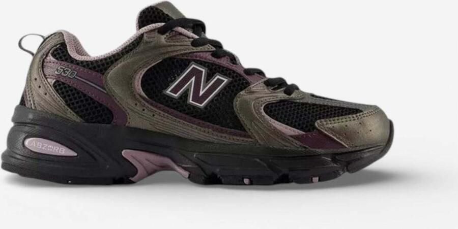 New Balance Lage Sneakers 530 Black Metallic Plum Brown - Foto 2