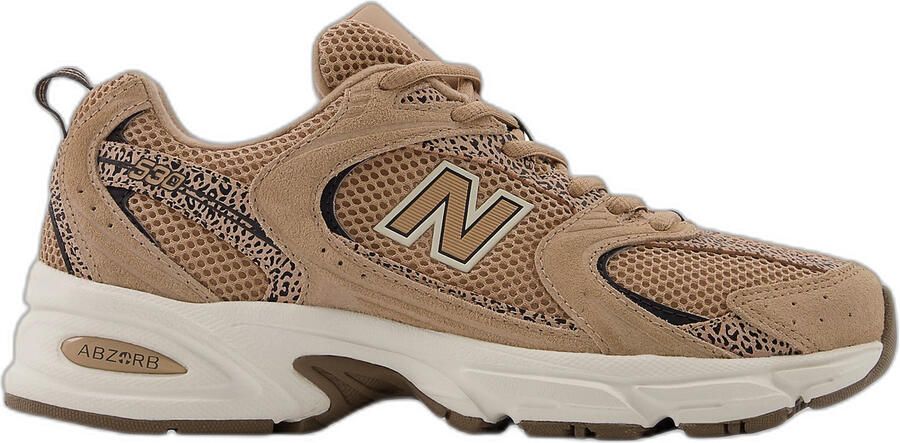 New Balance Lage Sneakers 530 Flat Taupe Black Cement