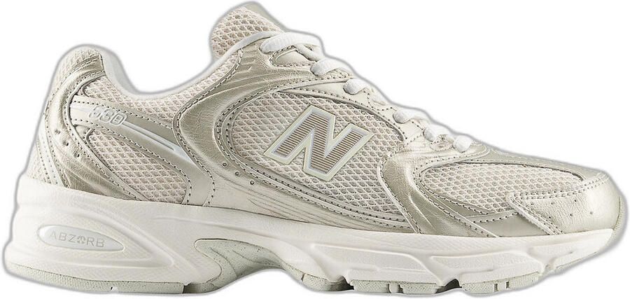 New Balance Lage Sneakers 530 Gold Metalic Linen