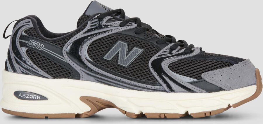 New Balance 530 Sneakers Dames Zwart Synthetisch Textil