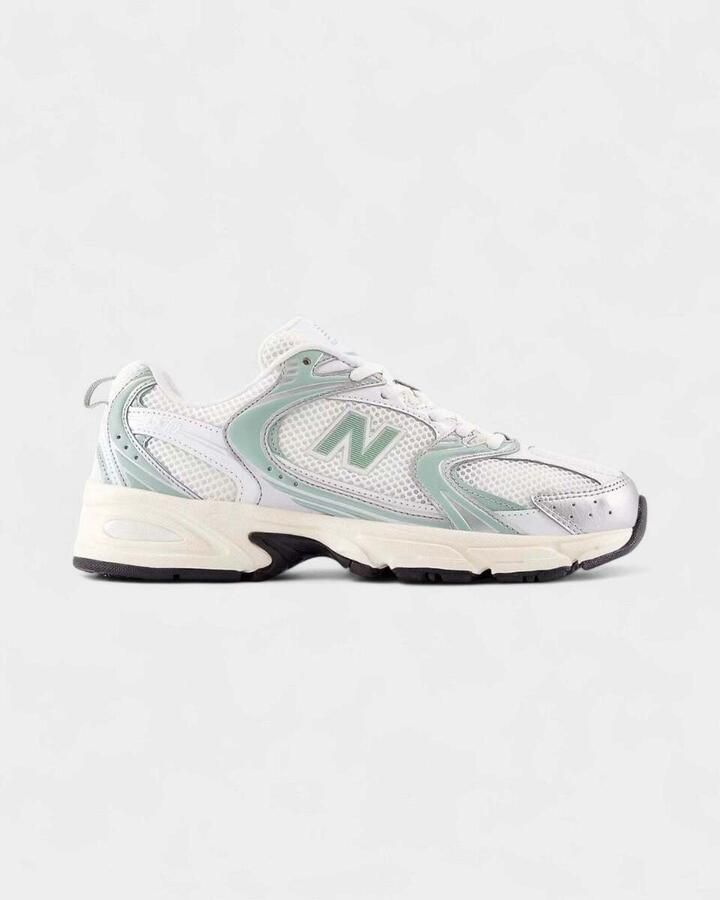 New Balance Lage Sneakers 530 Silver Metallic Mosaic Green