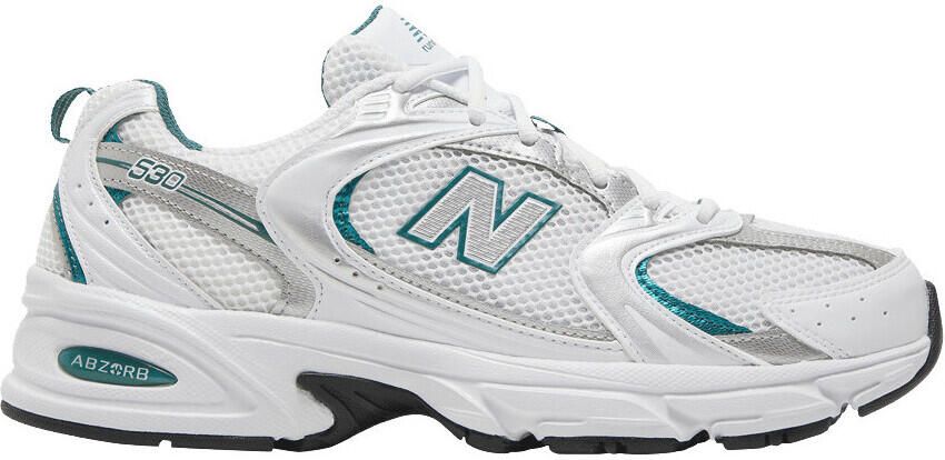 New Balance Lage Sneakers 530 White Silver Green
