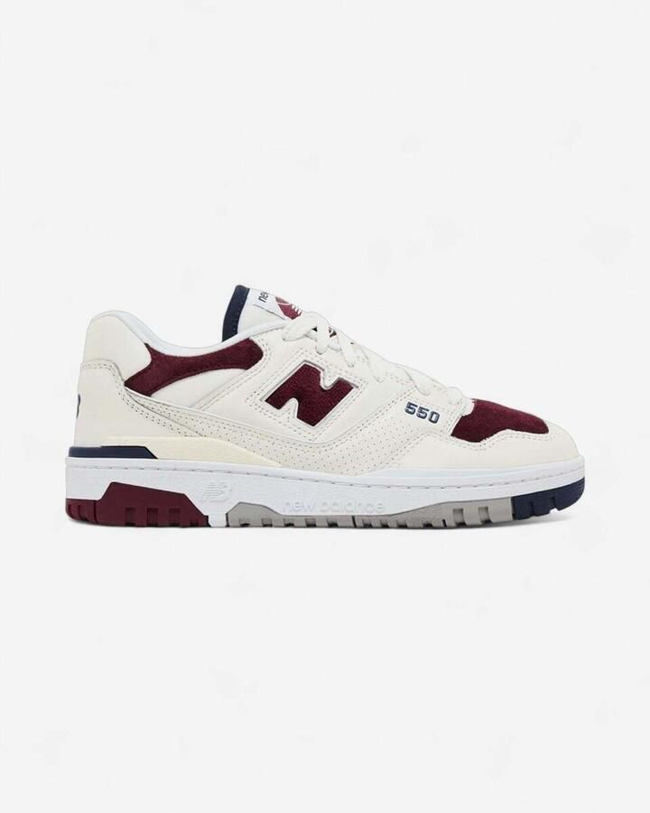 New Balance Lage Sneakers 550 Maroon Navy - Foto 2