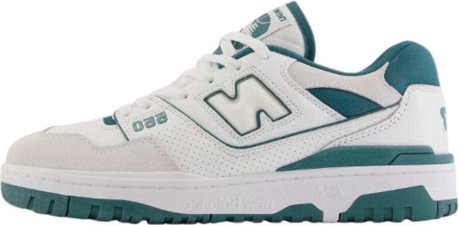 New Balance Vintage Teal Basketbal-geïnspireerde Leren Sneakers White Heren - Foto 13