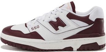 New Balance Lage Sneakers 550 White Burgundy
