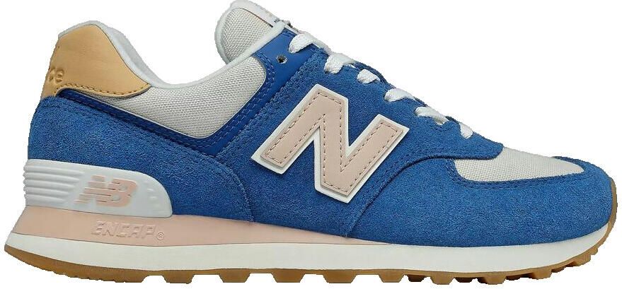 New Balance 574 sneakers kobaltblauw roze