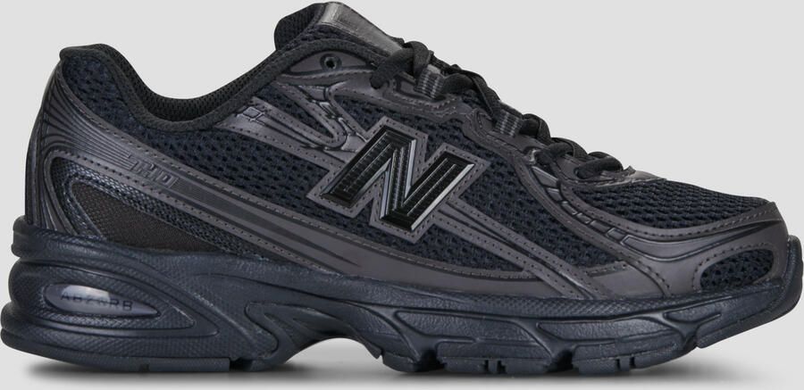 New Balance 740 Sneakers Dames Zwart Leer