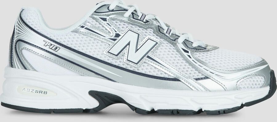 New Balance Witte Leren Sneakers Met Geperforeerde Details White - Foto 12