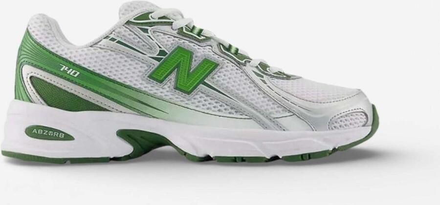 New Balance Lage Sneakers 740 V2 White Alpine Green