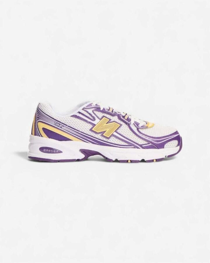 New Balance Lage Sneakers 740 White Purple Yellow