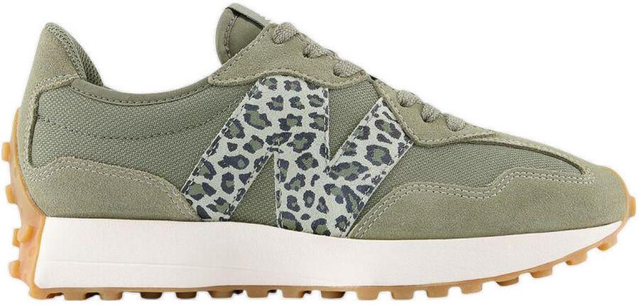 New Balance Lage Sneakers Baskets 327 kaki daim et textile