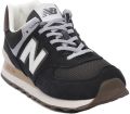 New Balance Lage Sneakers Baskets 574 daim - Zwart