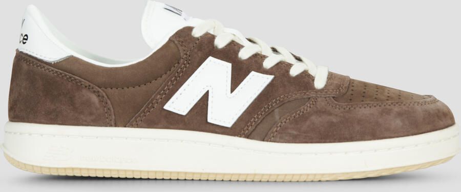 New Balance T500 Sneakers Beige Leer
