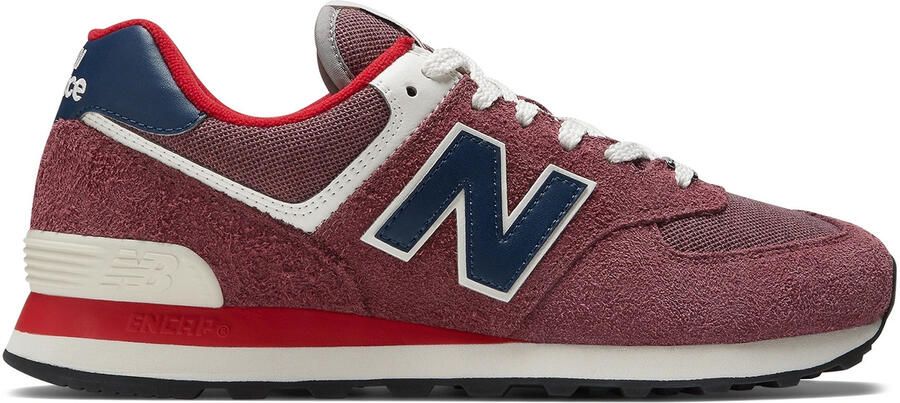 New Balance 574 sneakers donkerrood blauw wit - Foto 2