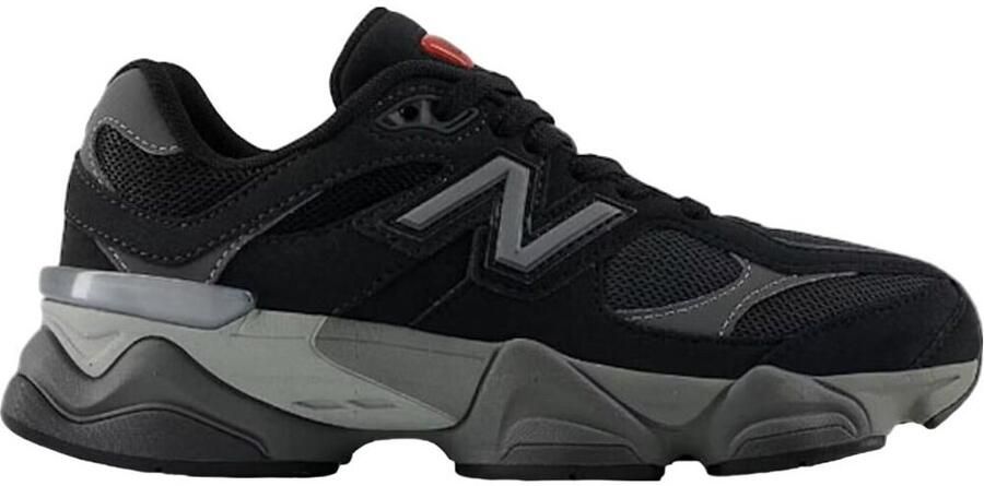 New Balance Sporty Slip-On Lace-Up Synthetic Sneakers Wo Black
