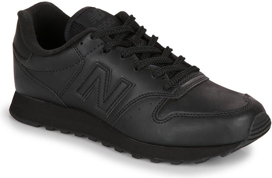 New Balance 500 Heren Sneakers Schoenen Leer Zwart GM500ZB2 GM500 - Foto 3