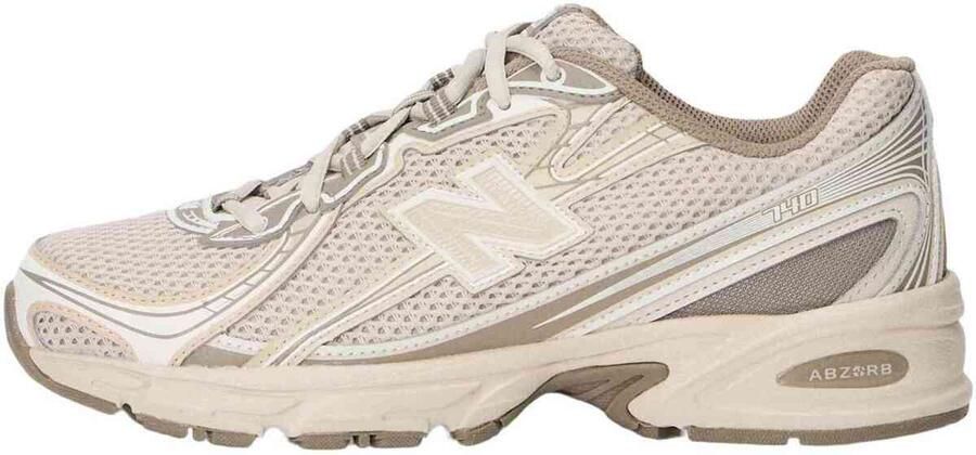 New Balance 740 mesh sneakers beige grijsbruin - Foto 9