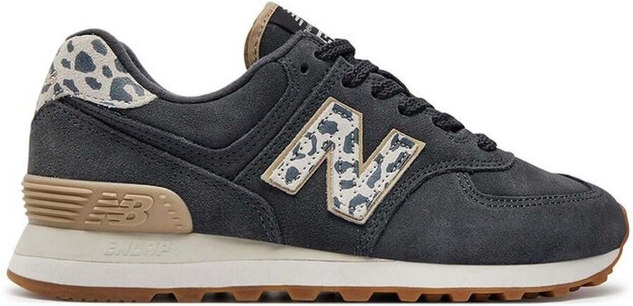 New Balance 574 Sneakers Dames Zwart Textil - Foto 3