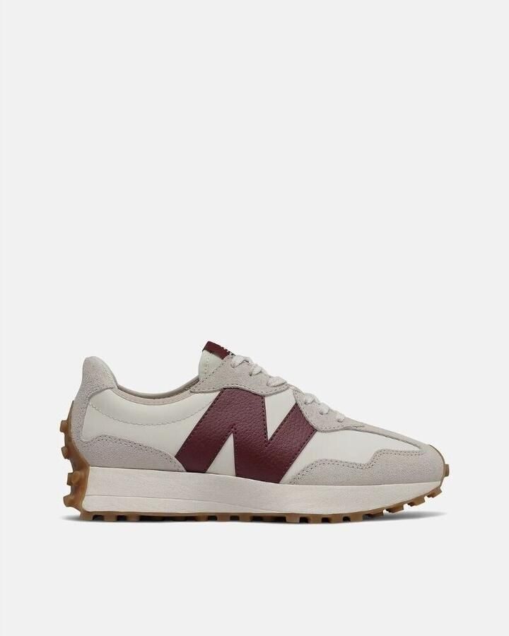 New Balance 327 Moonbeam met Classic Burgundy Sneakers White Dames - Foto 6