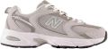New Balance Grijze Damessneakers met Platte Zool en Veters Grijs Dames - Grijs