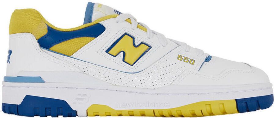 New Balance Sneakers Baskets 550 blanc avec accents jaunes