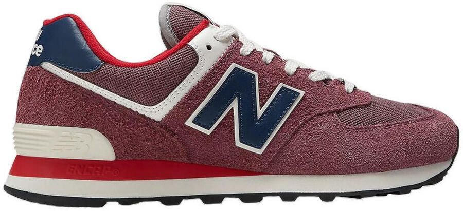 New Balance 574 sneakers donkerrood blauw wit
