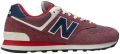 New Balance 574 sneakers donkerrood blauw wit - Rood