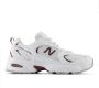 New Balance U530CSF White Dark Ice Wine - Thumbnail 2