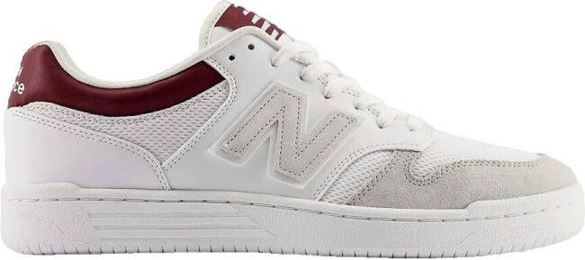 New Balance 480 Basketball Schoenen white burgundy maat: 36 beschikbare maaten:36 38 39.5 40.5 - Foto 4