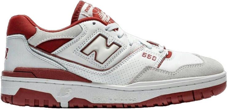 New Balance 550 Basketball Schoenen white white red maat: 38.5 beschikbare maaten:36 37.5 38.5 39.5 40.5 - Foto 3