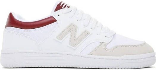 New Balance 480 Basketball Schoenen white burgundy maat: 36 beschikbare maaten:36 38 39.5 40.5 - Foto 2