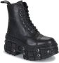 New Rock M-WALL083 S7 Enkellaars 40 Shoes Zwart - Thumbnail 2