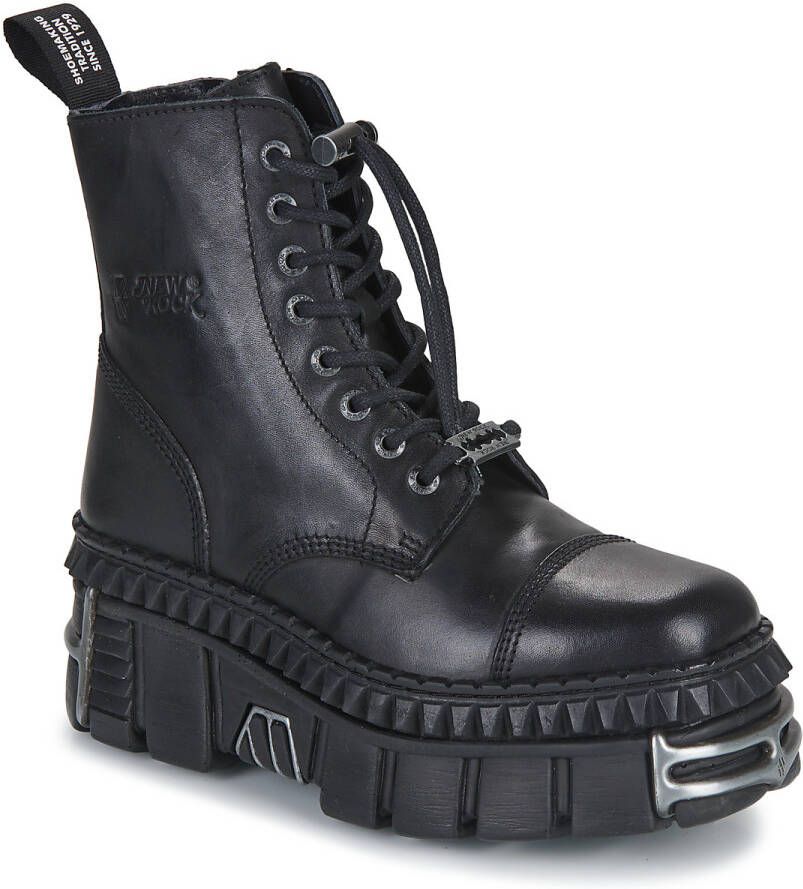 New Rock M-WALL083CCT-S9 Enkellaars 38 Shoes Zwart