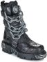 New Rock M-727-S5 Kniehoge laarzen 37 Shoes Zwart Zilverkleurig - Thumbnail 2